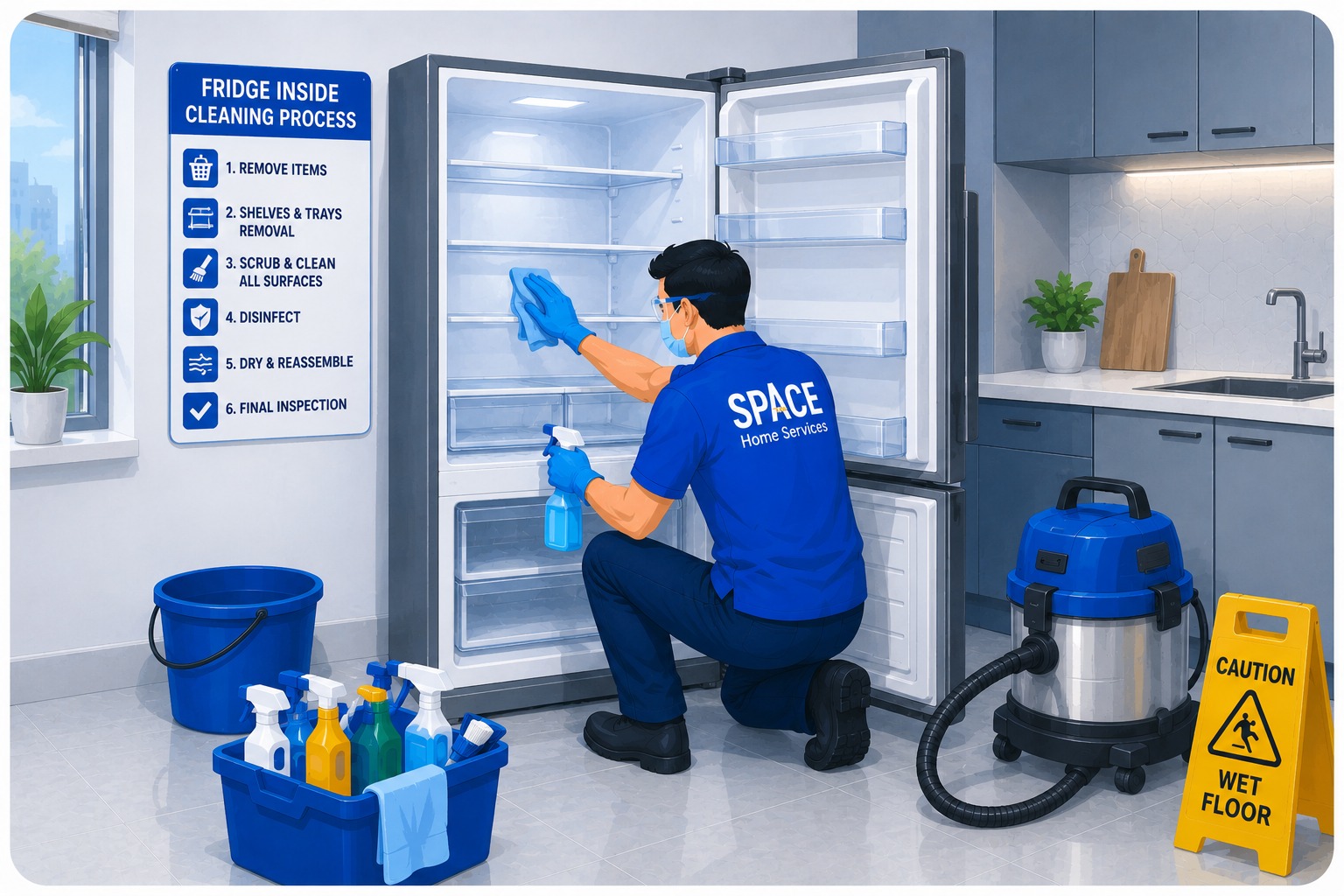 Fridge Inside Cleaning