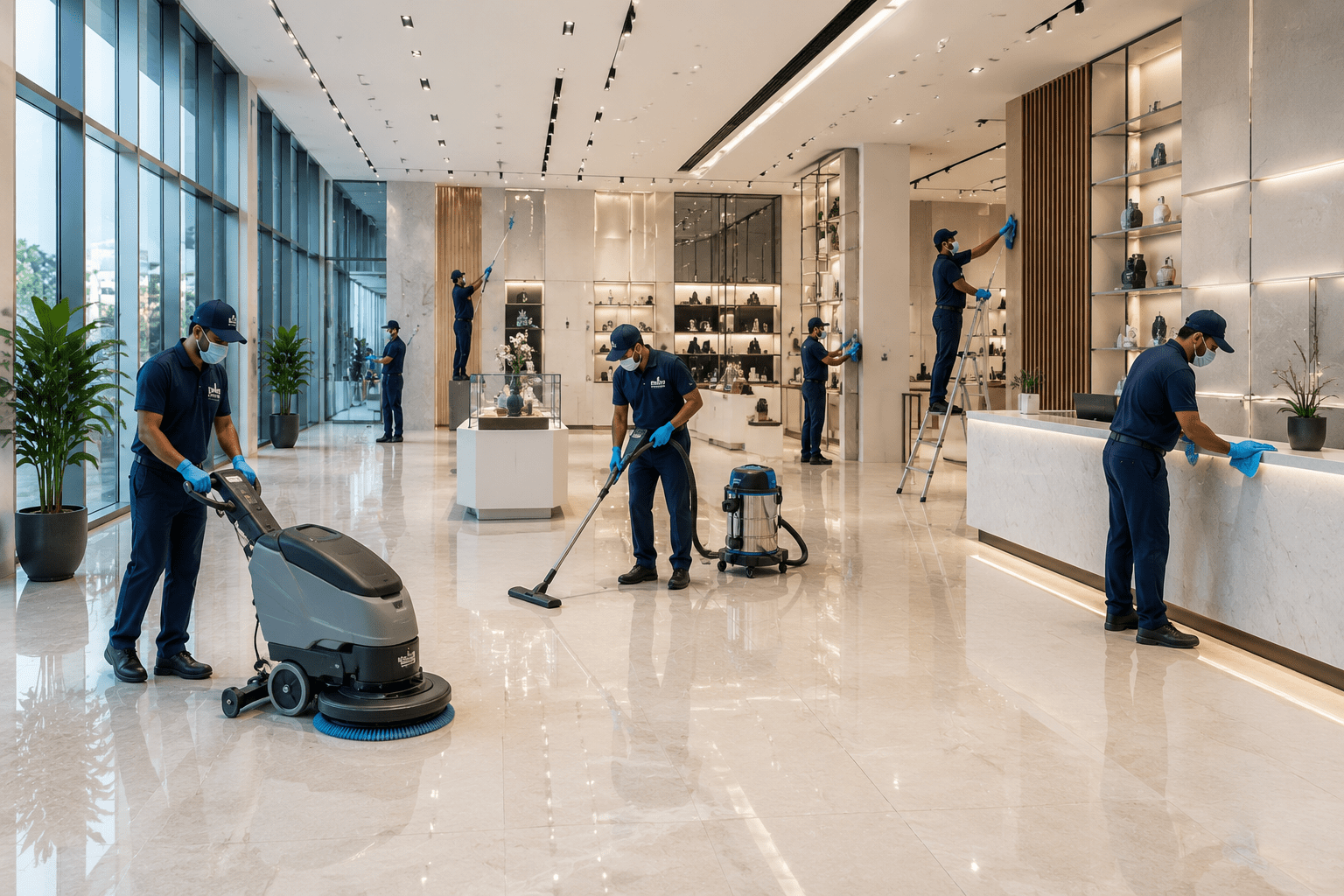 Complete Showroom Deep Cleaning (Sq.Ft)