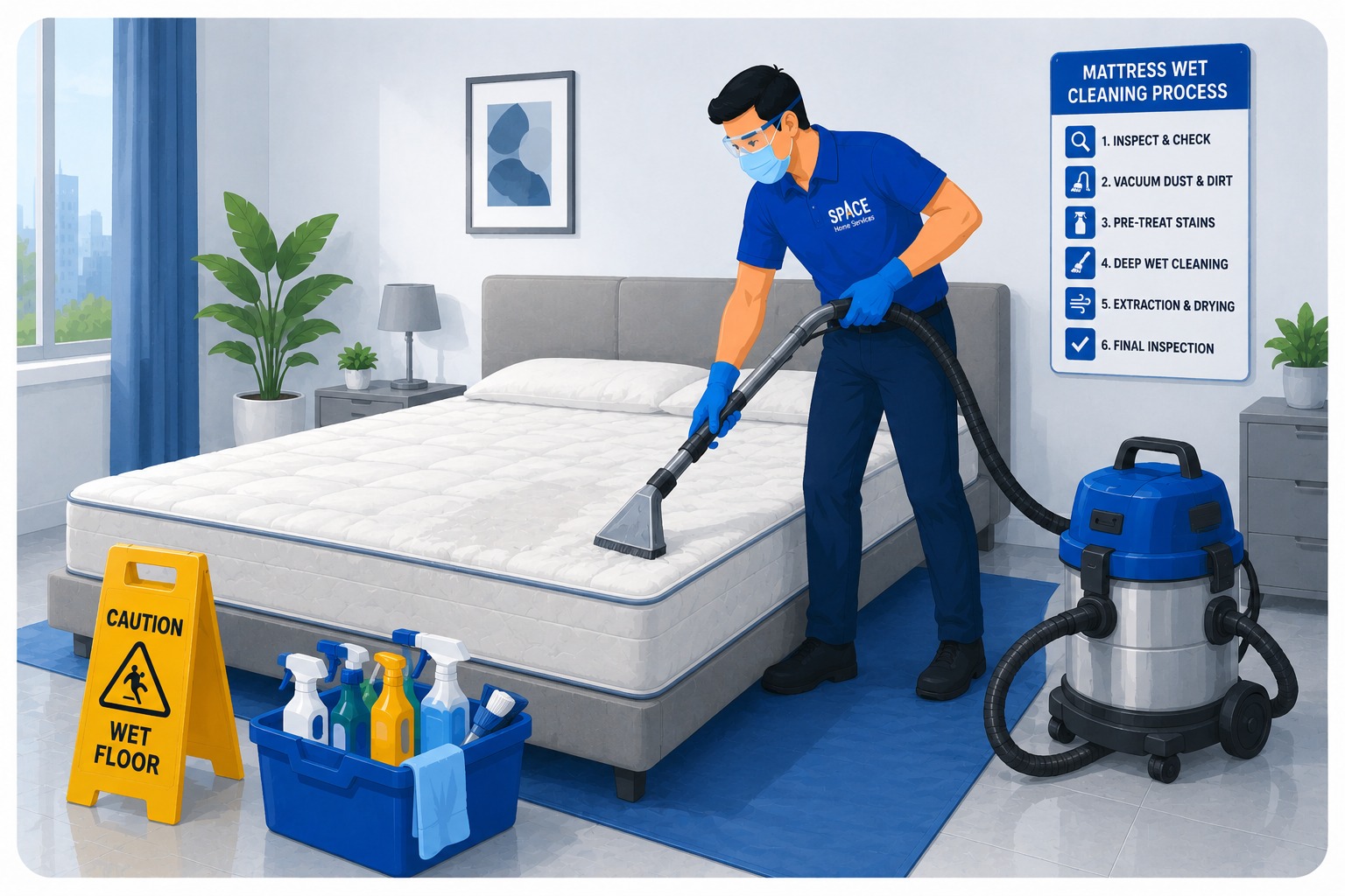 Mattress Wet Cleaning