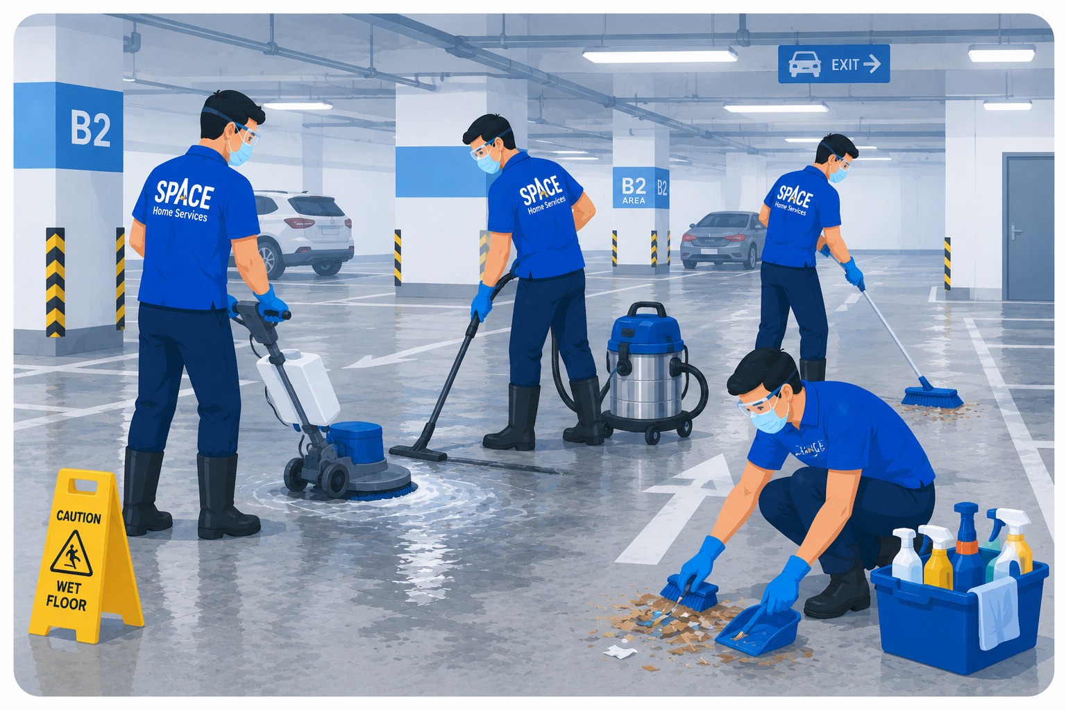 Car Parking Cleaning