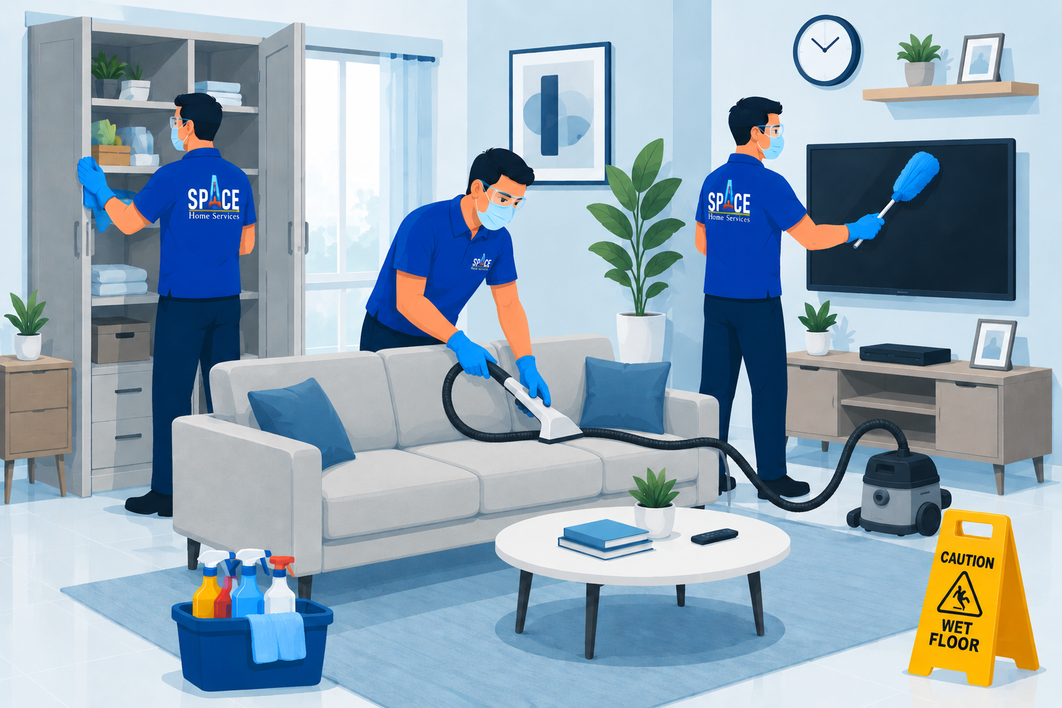 Living Room Cleaning