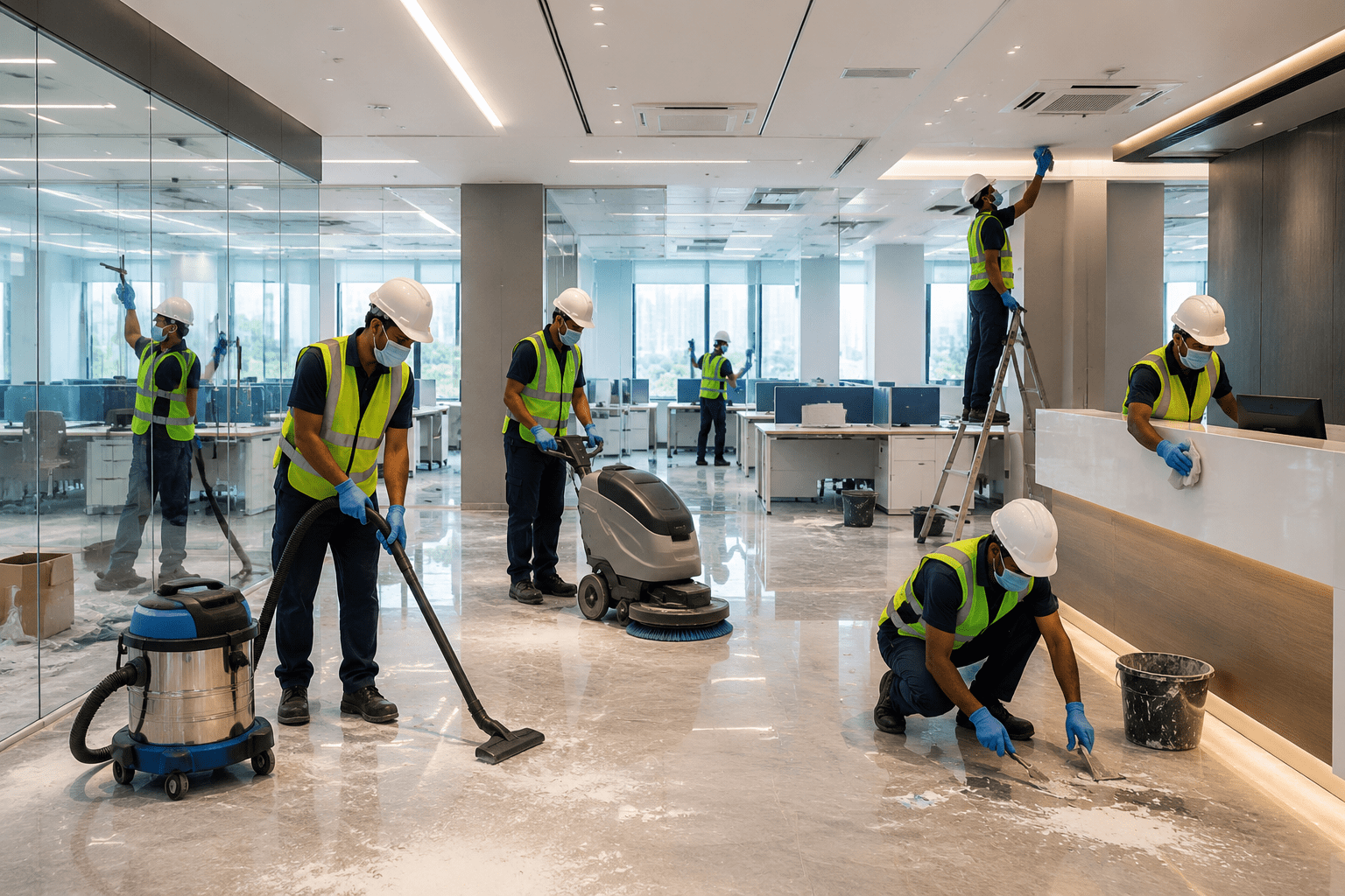 Post Interior Office Cleaning