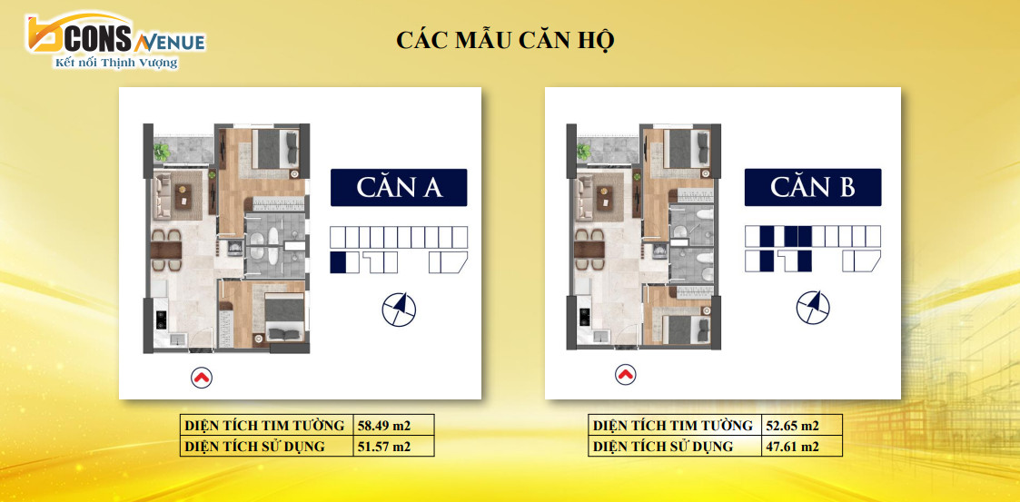 Layout căn hộ Bcons Avenue loại 4