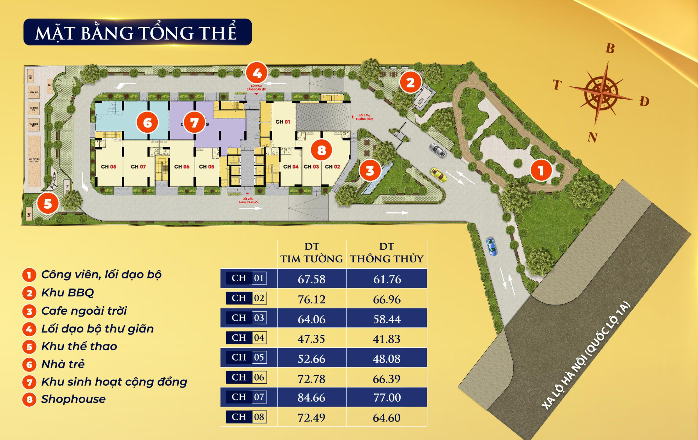 Mặt bằng tổng thể Bcons Avenue tầng điển hình