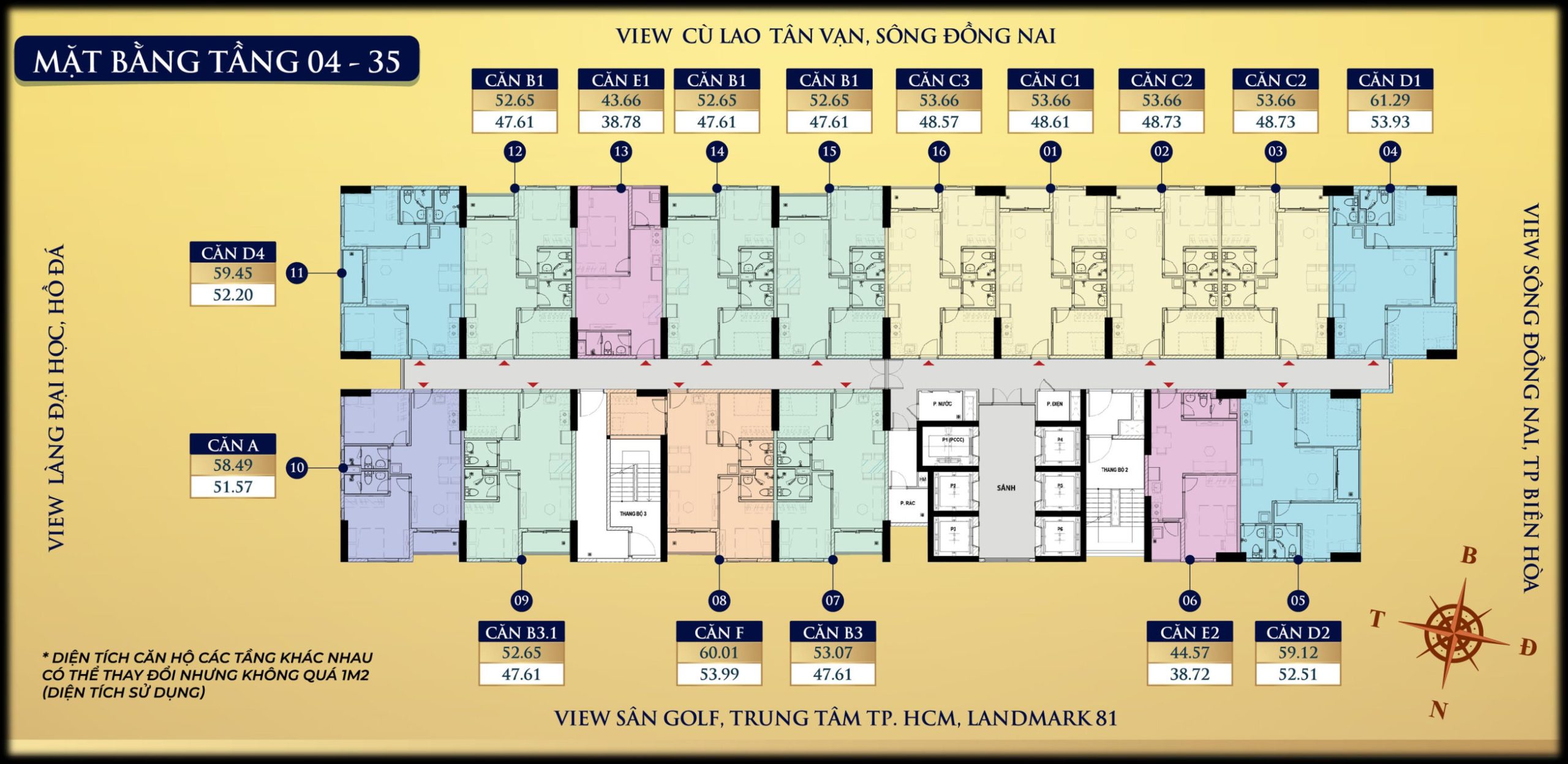 Mặt bằng tổng thể Bcons Avenue phối cảnh