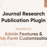 Journal Research Publication WordPress Plugin Admin Features