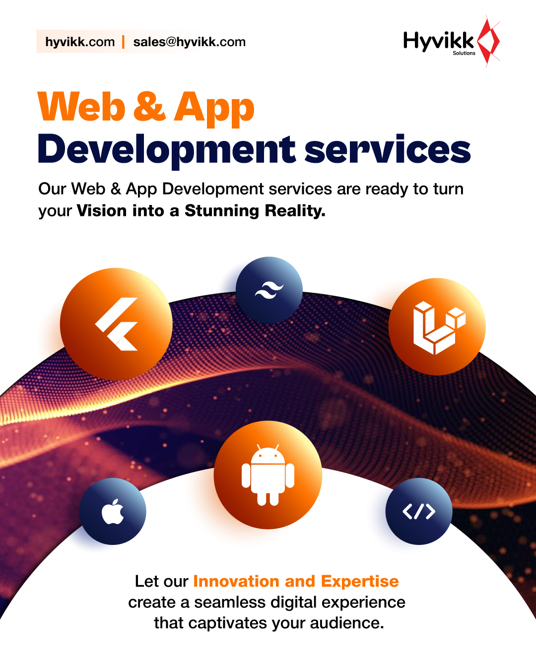 🖖Your ideal #website or #app is just one step away! 🚀 Our web and app #development #services are ready to #turn your #dream into a stunning #reality. 🎈

To Know More About Us ⬇⬇

Hyvikk Solutions
309, Swara Parklane,
Atabhai Chowk,
Bhavnagar - 364001,
Gujarat, India
Mo: 9429233567
Email👉sales@hyvikk.com
Website👉bit.ly/hyvikk-solutions

#Hyvikk #webdevelopment #appdevelopment #mobileapp #webapplication #webapp #webdesign #appdesign #webdeveloper #appdeveloper #android #ios