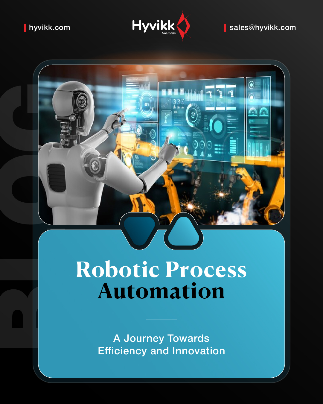 Robotic Process Automation (RPA) is transforming how organizations operate — from streamlining workflows to reducing errors and boosting productivity.

📖 Read the full article: https://blog.hyvikk.com/embracing-efficiency-and-innovation-a-deep-dive-into-robotic-process-automation/

In our latest blog, we break down how RPA empowers businesses to embrace efficiency, innovation, and scalability like never before.

To Know More About Us ⬇⬇

Hyvikk Solutions
309, Swara Parklane,
Atabhai Chowk,
Bhavnagar - 364001,
Gujarat, India
📞 9429233567
✉️ sales@hyvikk.com 
🌐 Website: bit.ly/hyvikk-solutions

#RoboticProcessAutomation #RPA #DigitalTransformation #Innovation #BusinessAutomation #ProcessOptimization #EnterpriseTechnology #FutureOfWork #TechForBusiness #hyvikk