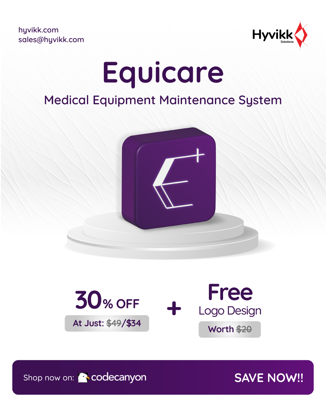Equicare – Maintenance System
👉 https://1.envato.market/equicare

Now just yours at $34 (30% OFF).

Streamline maintenance | Track Equipment | Reduce Downtime
Exclusives: FREE Logo Design 

Shop on CodeCanyon! 🚀

Click here to access your exclusive complimentary freebies: https://bit.ly/hyvikk-freebies
🔎 Explore more products: https://1.envato.market/fleet-manager | https://1.envato.market/journal-pub

#BlackFridayDeals #sᴀʟᴇsᴀʟᴇsᴀʟᴇ #DigitalProducts #discount #bestproducts 
#savemoney #medicalequipment #Offer #trackequipment #buy #Equicare 
#HealthcareSoftware #AssetManagementSystem #30PercentOff #BlackFridaySale
