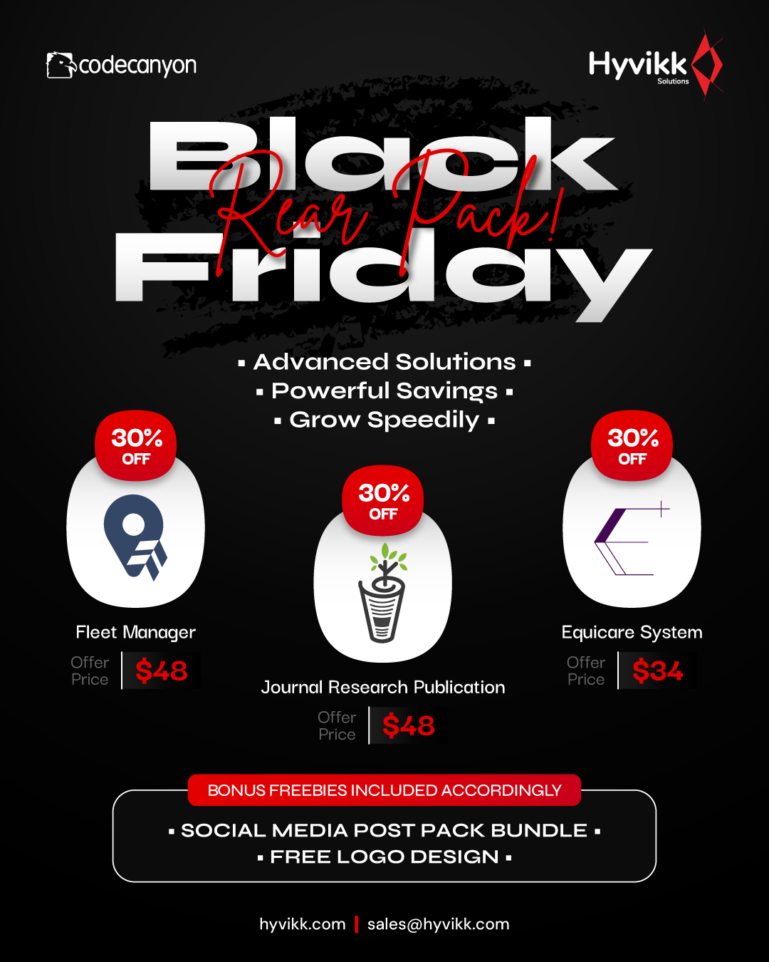 📢BLACK FRIDAY DEALS ARE LIVE!!!🛒

• Fleet Manager — https://1.envato.market/fleet-manager
• Equicare — https://1.envato.market/equicare
• Journal Pub — https://1.envato.market/journal-pub

👁️‍🗨️ Discover all exclusive offers on CodeCanyon🥳

Click here for exclusive Freebies with any order: https://bit.ly/hyvikk-freebies

#Hyvikk #BlackFriday #blackfridaydeals #blackfridaysales #sale #Discount #FleetManagement #deals #offers #buynow #getitnow #hyvikksale #limitedtimeoffer