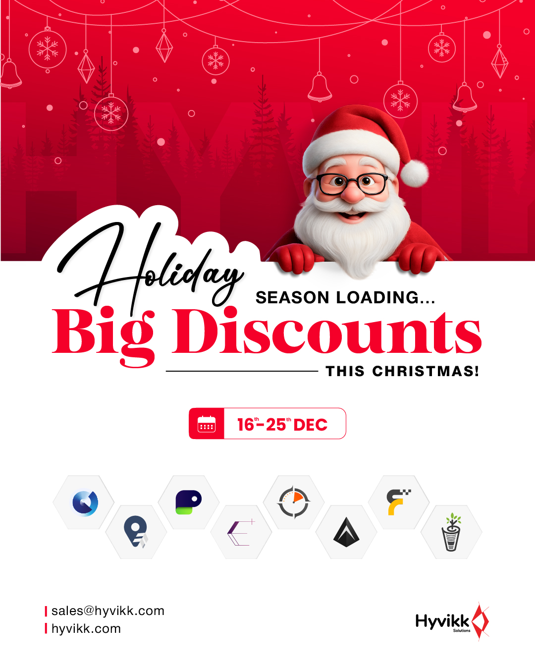 The festive vibes are ON! 🎅✨ 
We’re preparing something HUGE for you this Christmas. 
Keep your eyes open — the biggest savings of the year are almost here!

To Know More About #Hyvikk Solutions 👇👇

Hyvikk Solutions
309, Swara Parklane,
Atabhai Chowk,
Bhavnagar - 364001,
Gujarat, India
Mo: 9429233567
Email👉sales@hyvikk.com
Website👉 bit.ly/hyvikk-solutions

#sale #discounts #offers #Christmas #christmassale #christmasoffers #deals #biggestsaleoftheyear #bestproducts #bestprices #SaleAlert #savemoney #FleetManagement #equicare #dealsforyou #products #hyvikksale
