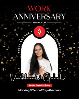 Celebrating 3 years of inspiration, compassion, and excellence 🤍
Thank you for leading with heart and making Hyvikk feel like home.

Happy Work Anniversary! 🌟

To Know More About #Hyvikk Solutions 👇👇
Hyvikk Solutions
309, Swara Parklane,
Atabhai Chowk,
Bhavnagar - 364001,
Gujarat, India
☎ 9429233567
📩sales@hyvikk.com
🔗 bit.ly/hyvikk-solutions

#WorkAnniversary #WorkAnniversaryCelebration #ProfessionalJourney #YearsOfDedication #SuccessJourney #CareerGrowth #hr #HRManager #webdesign #appdesign #graphicdesign