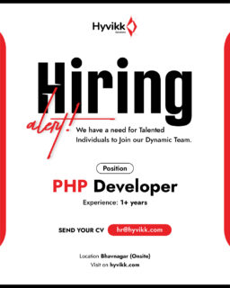 🚨 Hiring: PHP Developer 💻

Passionate about coding? 
We’re looking for a PHP Developer to join our growing team and work on impactful, real-world projects.

📌 Position: PHP Developer
💼 Experience: 1+ year
📍 Location: Bhavnagar (Onsite)

Build, grow, and innovate with us!!

📧 Send your resume: hr@hyvikk.com

Know someone looking for their next opportunity?
#Tag the right talent. #Share the opportunity.

#hiring #hiringalert #opportunity #oppertunityknocks #chance #phpdeveloper #WebDevChallenge #webdevelopment #website #webdesign #websitedesign