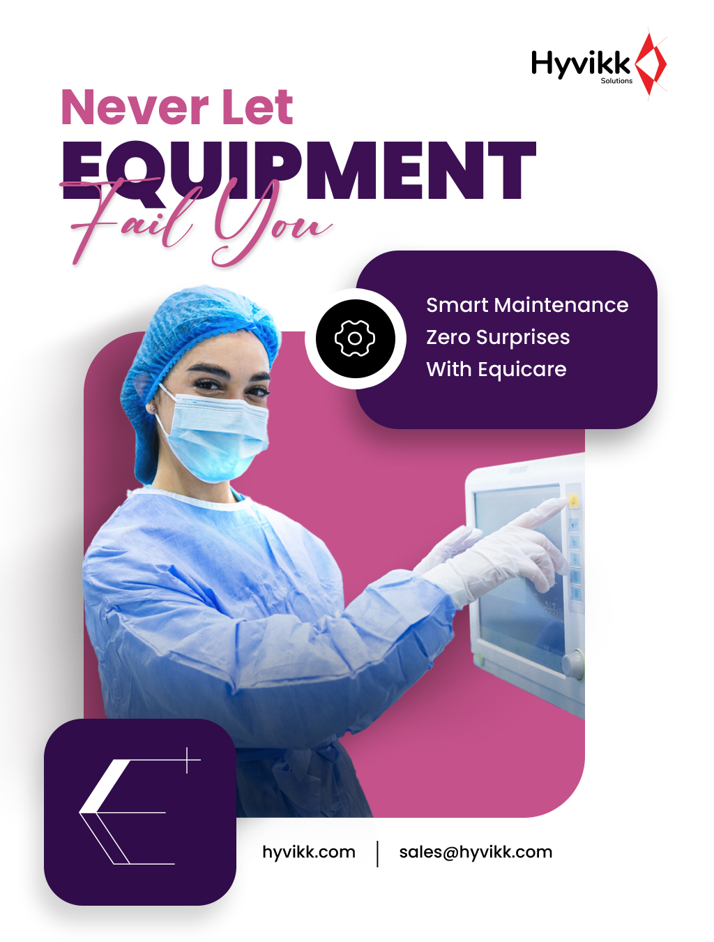 Lost track of equipment? Missed maintenance? ⏱️

Equicare keeps everything in one place — monitor, manage, and maintain your equipment effortlessly with real-time insights ⚙️📊

To Know More About #Hyvikk Solutions ⬇️⬇️

Hyvikk Solutions
309, Swara Parklane,
Atabhai Chowk,
Bhavnagar - 364001,
Gujarat, India
📞 9429233567
📩sales@hyvikk.com
🔗 bit.ly/hyvikk-solutions

#EquipmentManagement #HealthcareTechnology #MedTechSolutions
#AssetTracking #MaintenanceManagement #HospitalManagement #Equicare
#HealthcareInnovation #RealTimeInsights #OperationalEfficiency  #Hyvikk