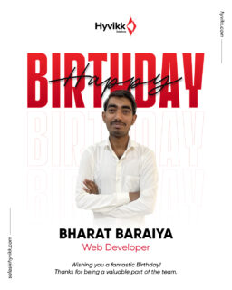 Happy Birthday! 🎂✨
Wishing you success filled with growth, gratitude, and many great moments ahead. May the year bring new opportunities and achievements. 🎉✨

— Team Hyvikk Solutions 💼

Explore more from #Hyvikk Solutions 🚀

🔗 Visit us: bit.ly/hyvikk-solutions
✉️ Email: sales@hyvikk.com
📲 +91 94292 33567

📍 headquarter:

309, Swara Parklane, Atabhai Chowk,
Bhavnagar, Gujarat - 364001 

[team celebration, employee happiness, workplace joy, birthday celebration]

#Hyvikk #TeamHyvikk #BirthdayCelebration #OfficeVibes #CompanyCulture