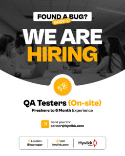 Most people use apps.

Some people break them for a living.

That’s called QA Testing.

And it’s one of the best ways to start a tech career.

Hyvikk Solutions is hiring QA Testers.

Freshers welcome.
Curious minds preferred.

If you enjoy spotting things others miss,
you’ll fit right in.

Experience: Fresher to 6 Months

Send your resume: career@hyvikk.com

Or tag someone who should apply.
You’ll fit right in.

[qa tester job opening, software testing career start, fresher IT job opportunity, quality assurance testing role, bug testing and debugging skills, entry level software tester, IT company hiring QA]

#Hyvikk #NowHiring #QATester #SoftwareTesting #ITJobs