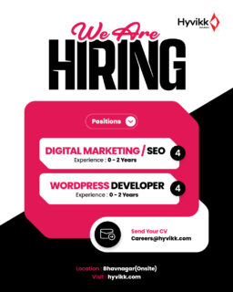 🚨 NOW ALERT: DM/SEO Executives & WordPress Developers 💻📊

We’re expanding our team at Hyvikk Solutions!

🔹 DM/SEO: 4 Positions (Freshers to 2 Years Exp.)
🔹 WordPress Developer: 4 Positions (Freshers to 2 Years Exp.)

📍 Onsite Role – Bhavnagar Only (No WFH)
📩 Send CV: careers@hyvikk.com

#DigitalMarketing #SEO #WordpressDeveloper #BhavnagarJobs #Hyvikk