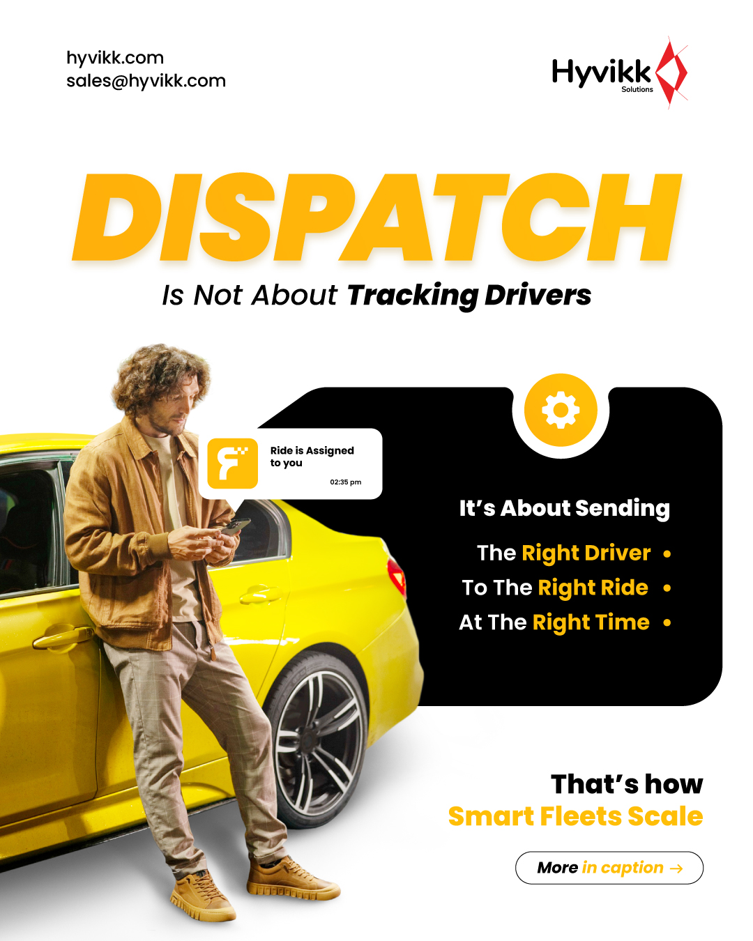 Right driver. Right ride. Right time. 🚗✨
Dispatch isn’t about watching drivers, It’s about making every ride happen at the right moment. 🚖⏱️

#TaxiBusiness #TaxiSoftware #FleetManagement #DispatchSoftware #Hyvikk