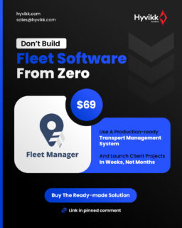 Why build from scratch when you can launch in weeks? 🚀
Use a ready-made fleet system and go live faster.

#FleetManager #CabManagement #CustomeSoftware #B2B #Codecanyon