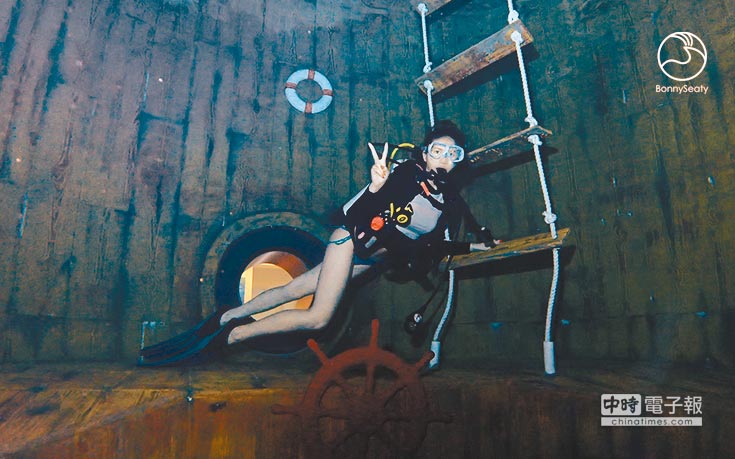 中時新聞網 台中最夯體驗 亞洲首座潛水旅館 潛立方