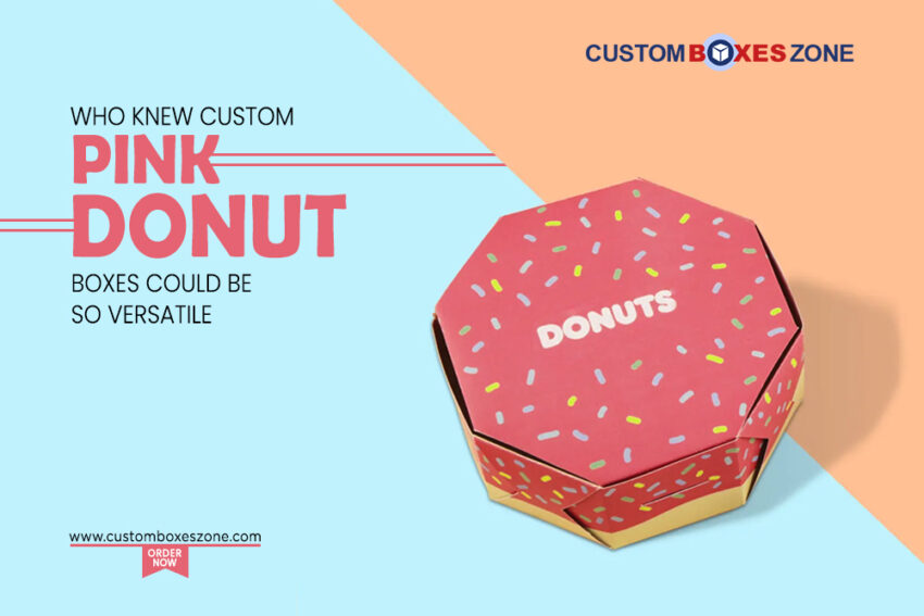 Custom Pink Donut Boxes