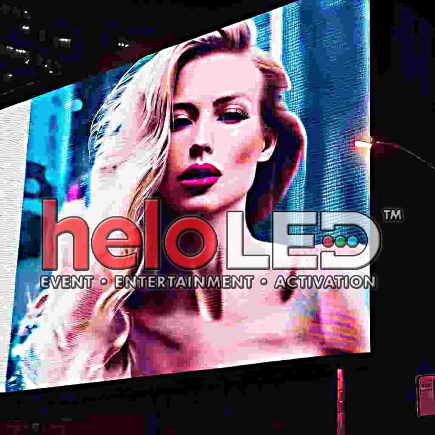 Models in the led sign board from Heloled the the best LED signboard company from Malaysia