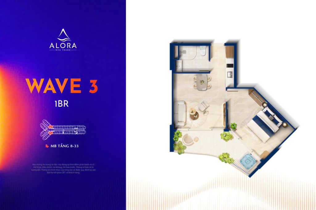 CHỈ 400 TRIỆU – SỞ HỮU 1PN VIEW BIỂN PANORAMA TẠI ALORA NHA TRANG!