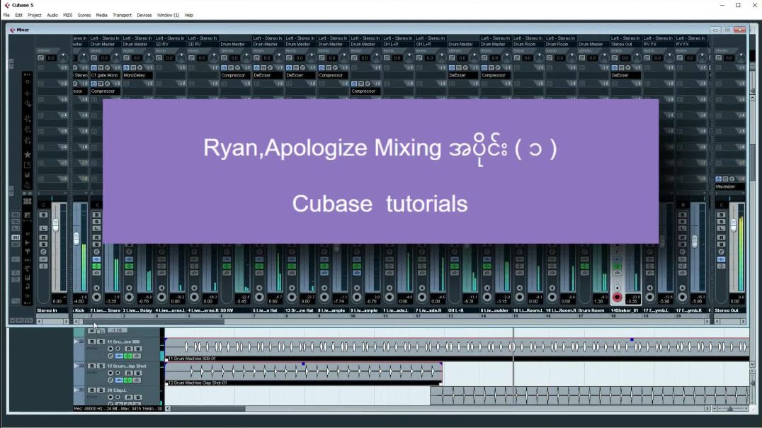 001 Ryan , Apologize Mixing tutorials