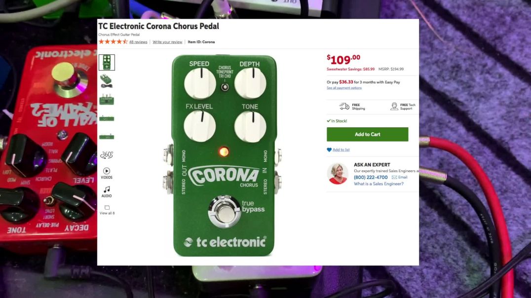 TC electronic Corona Chorus, Zaw Latt (ROS) zawlattrospedalboard