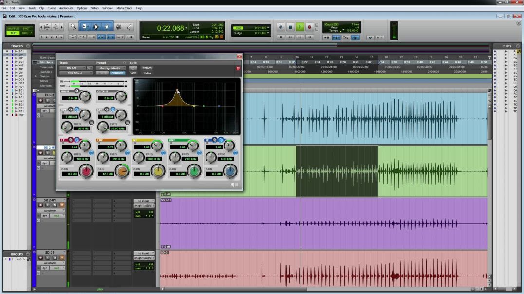 01 Pro tools 12 တွင် kick snare ကိုချိန်ငြှိခြင်း