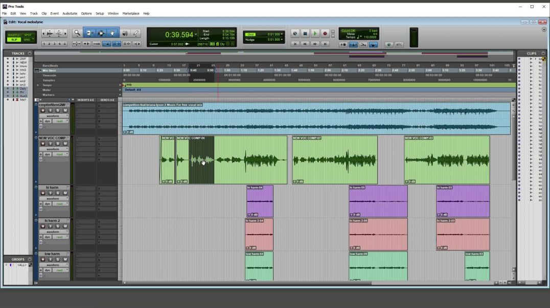 Pro tools 12 Vocal melodyne ပြုလုပ်ပုံ