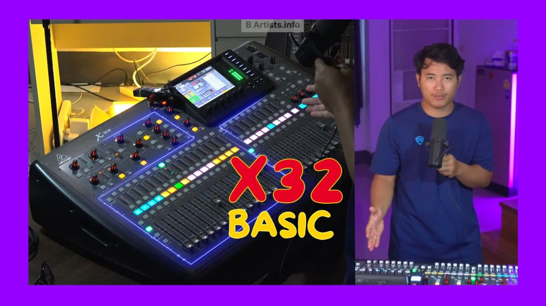 01 .X32 ,M32 အသုံးပြုနည်း Mixer ရဲ့ Layout ကို ကျွမ်းကျင်စွာ နားလည်ခြင်း