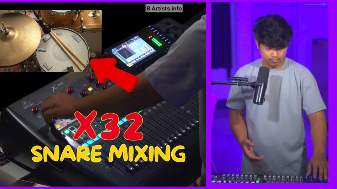 06 .X32 ,M32 မှာ Snare Drum ကို Gate - Compressor - EQ ပြုလုပ်ပုံ