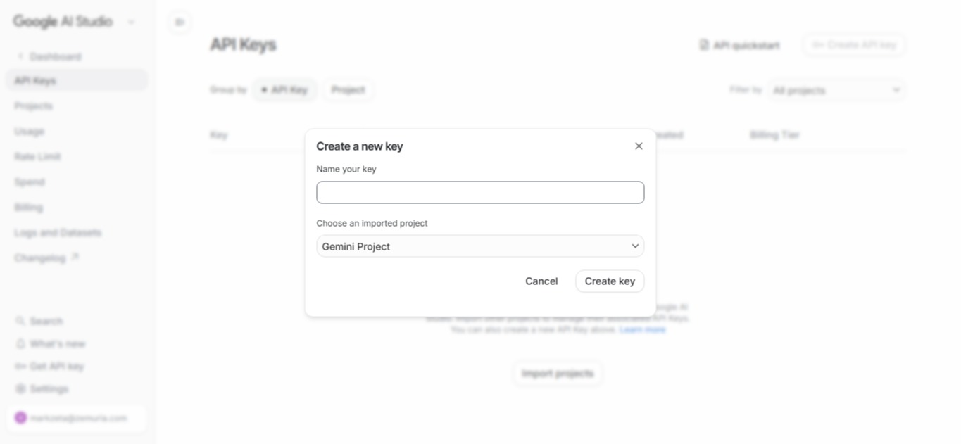 Create API Key