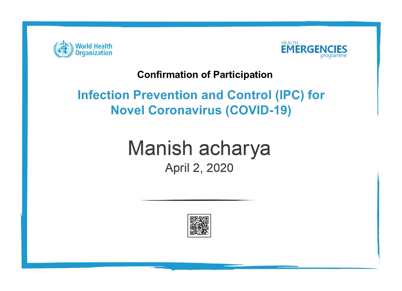 WHO certification