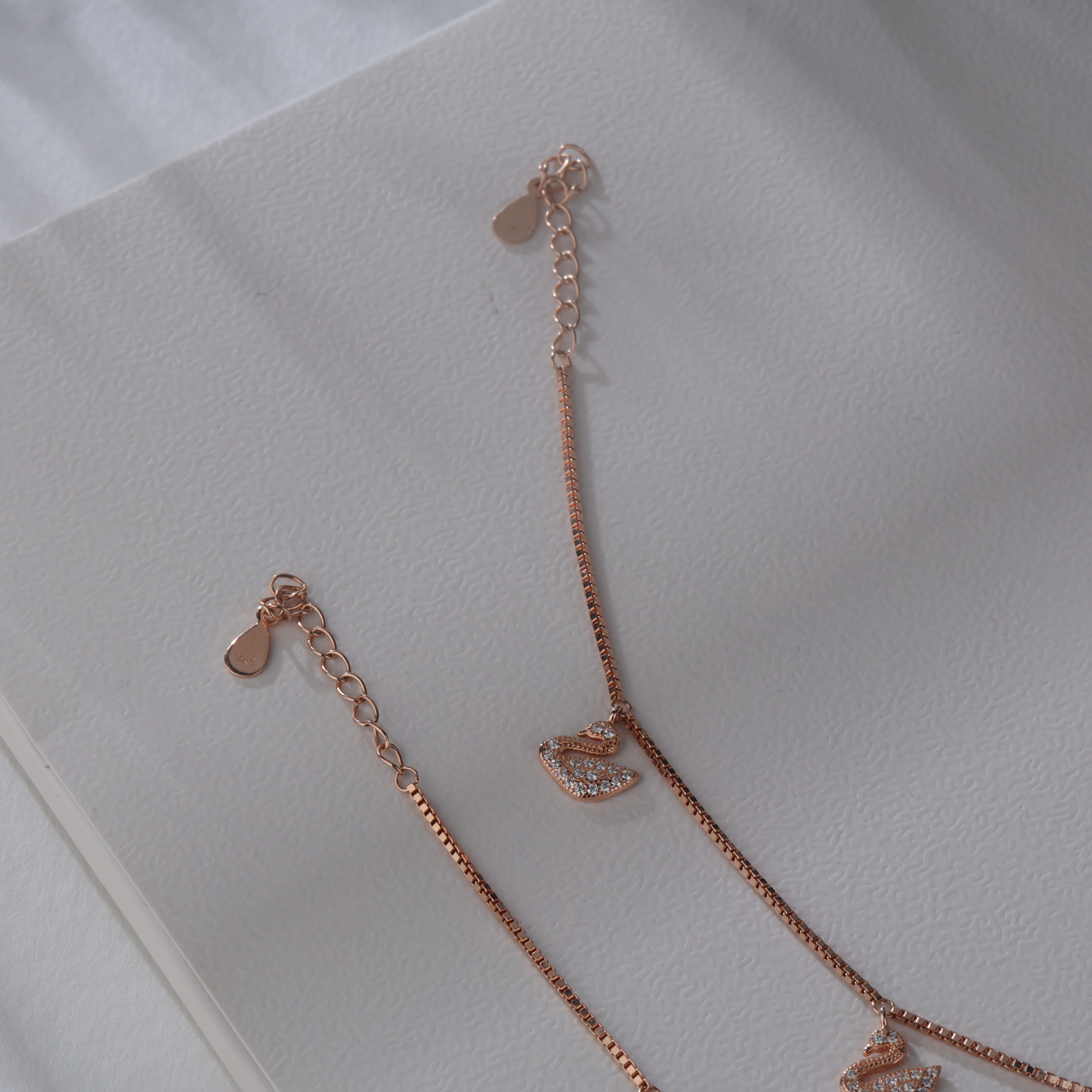 Swan Charm Anklets RGP