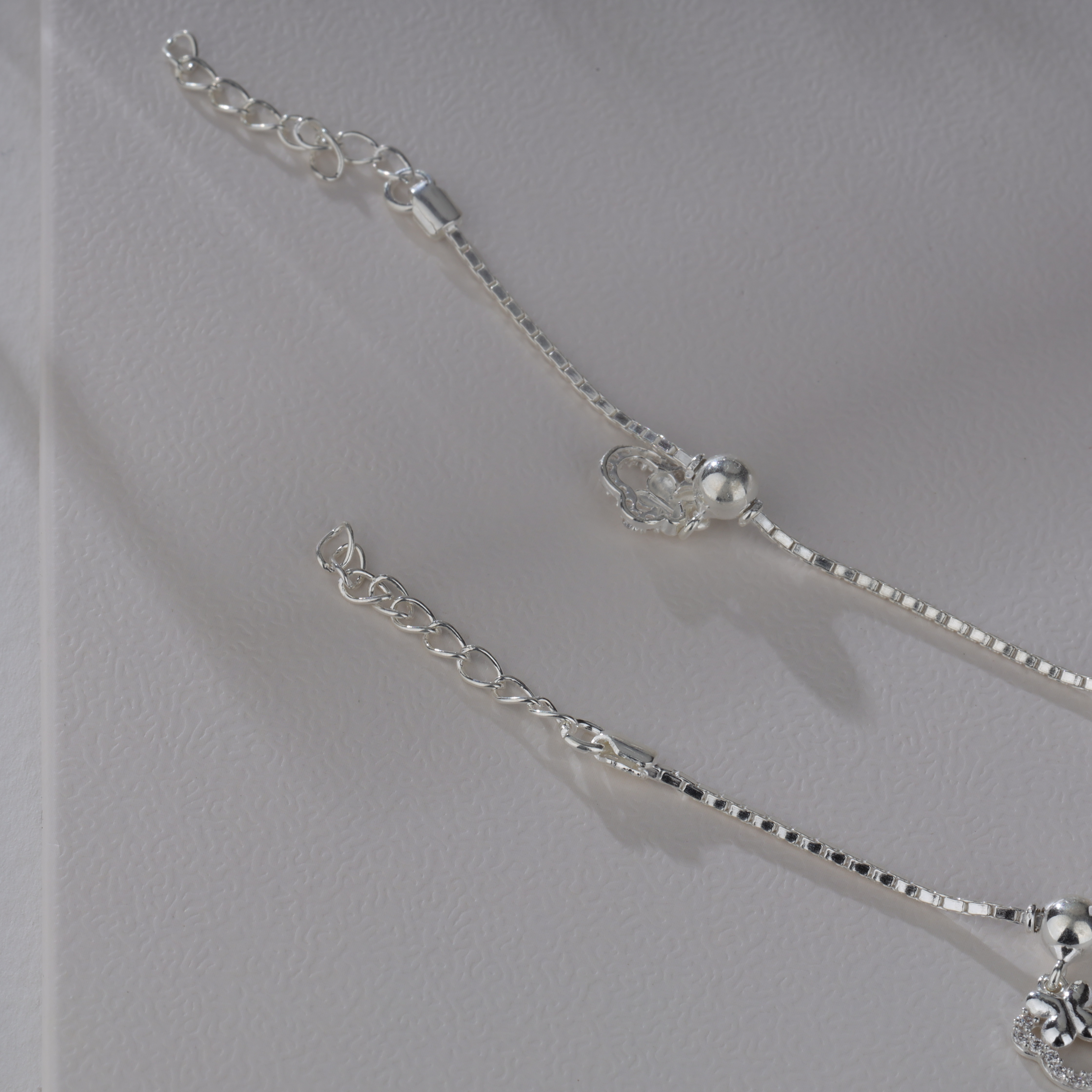 Floral Charm Anklet