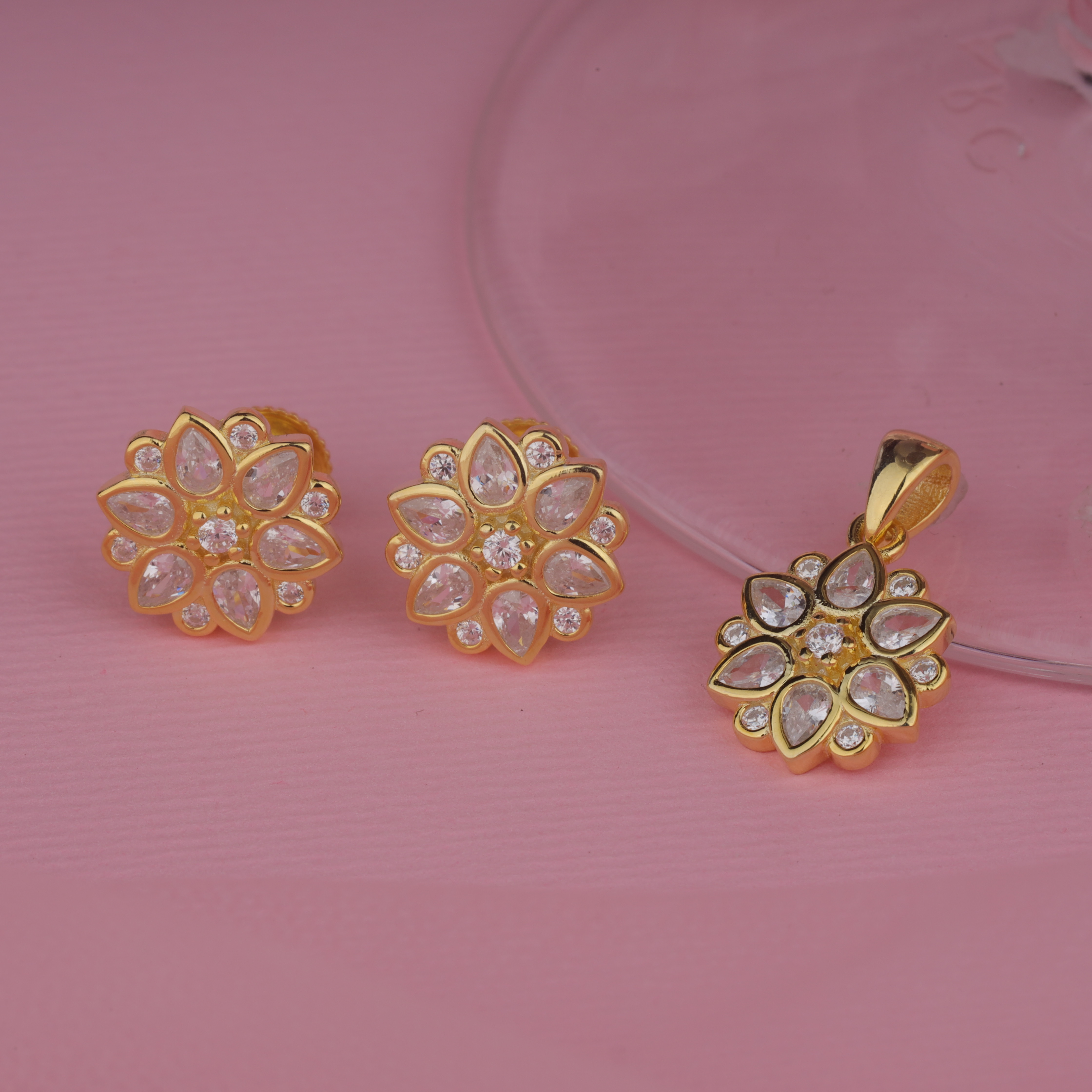 Floral Radiance Pendant Set