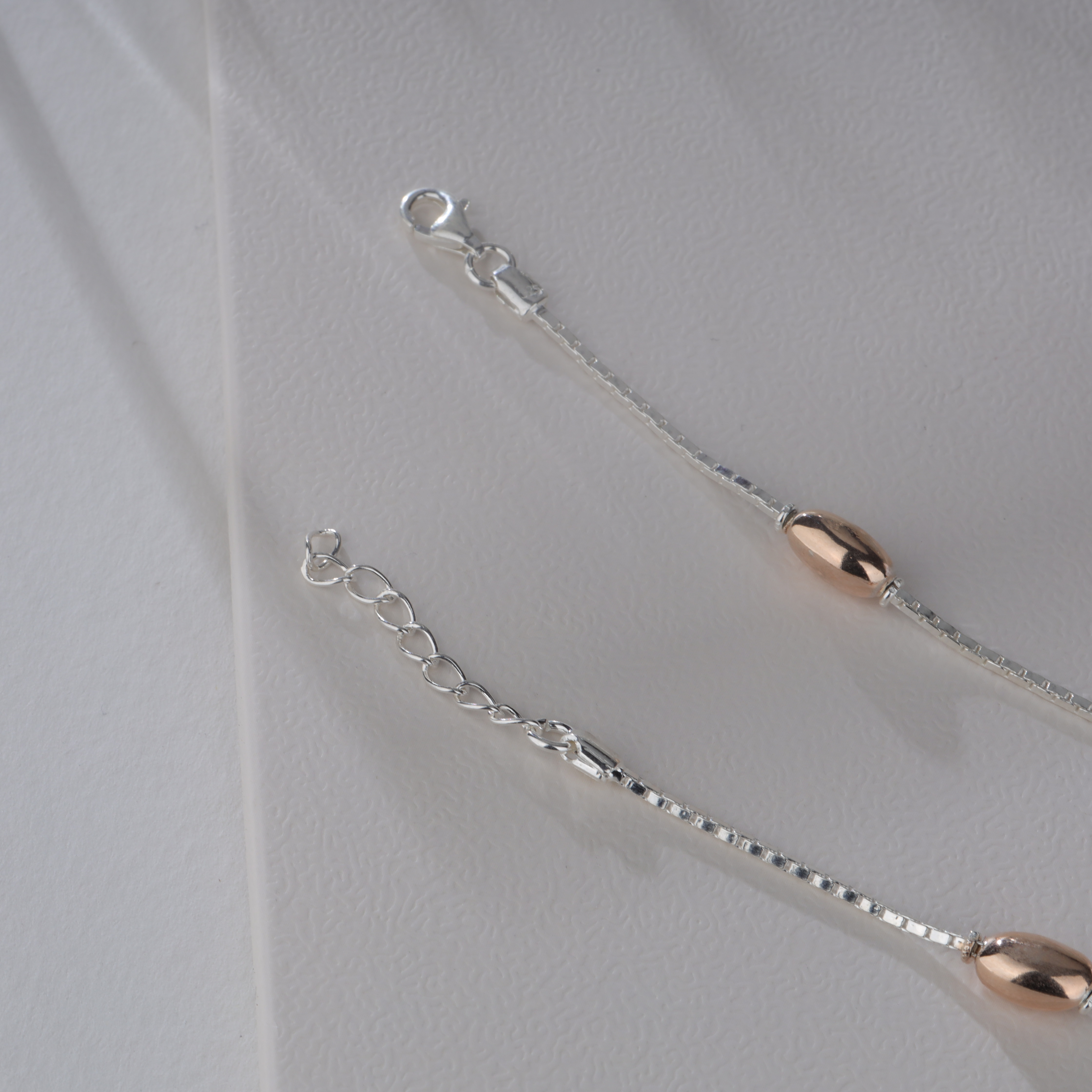 Two Tone Adjustable Anklets