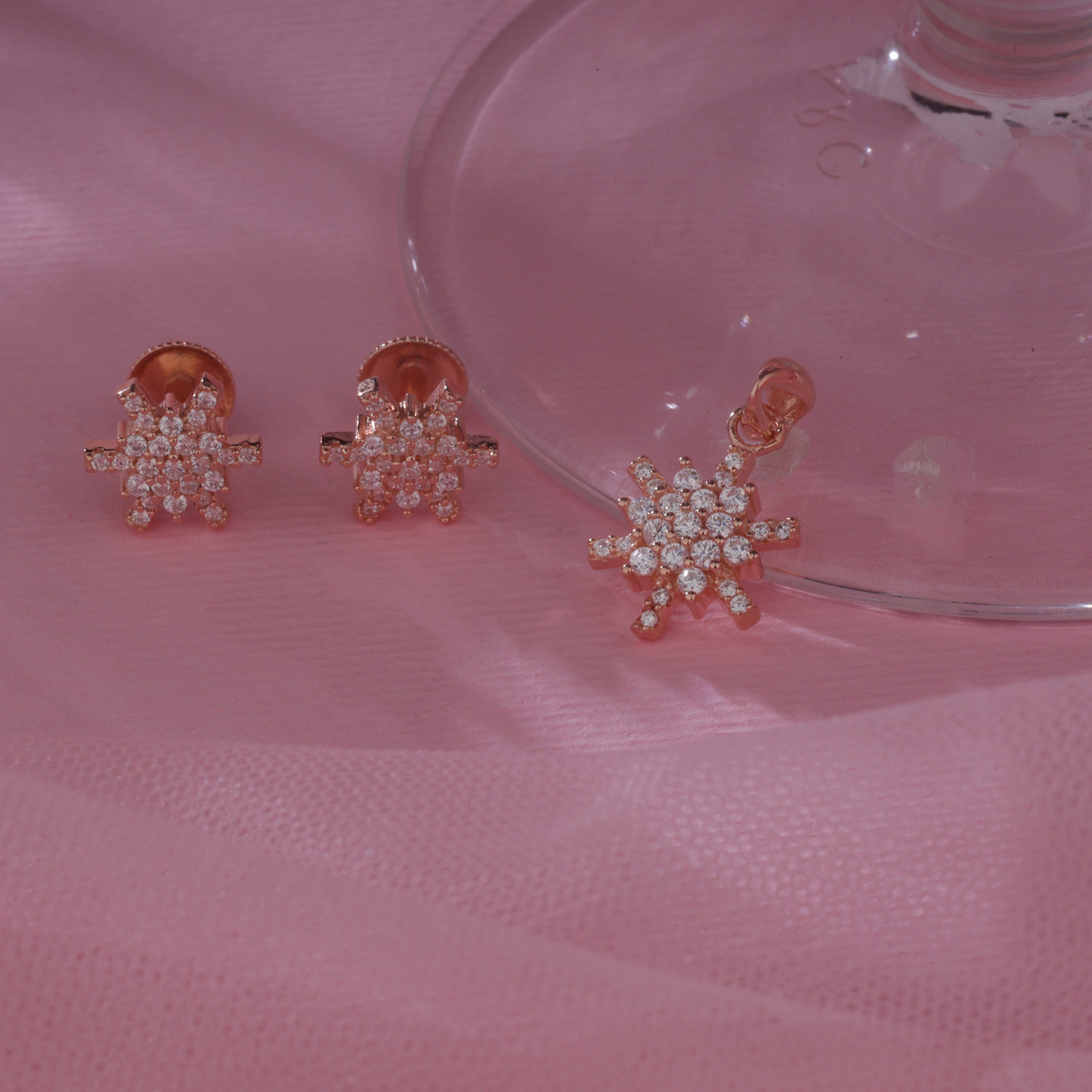 Celestial Starburst Pendant set