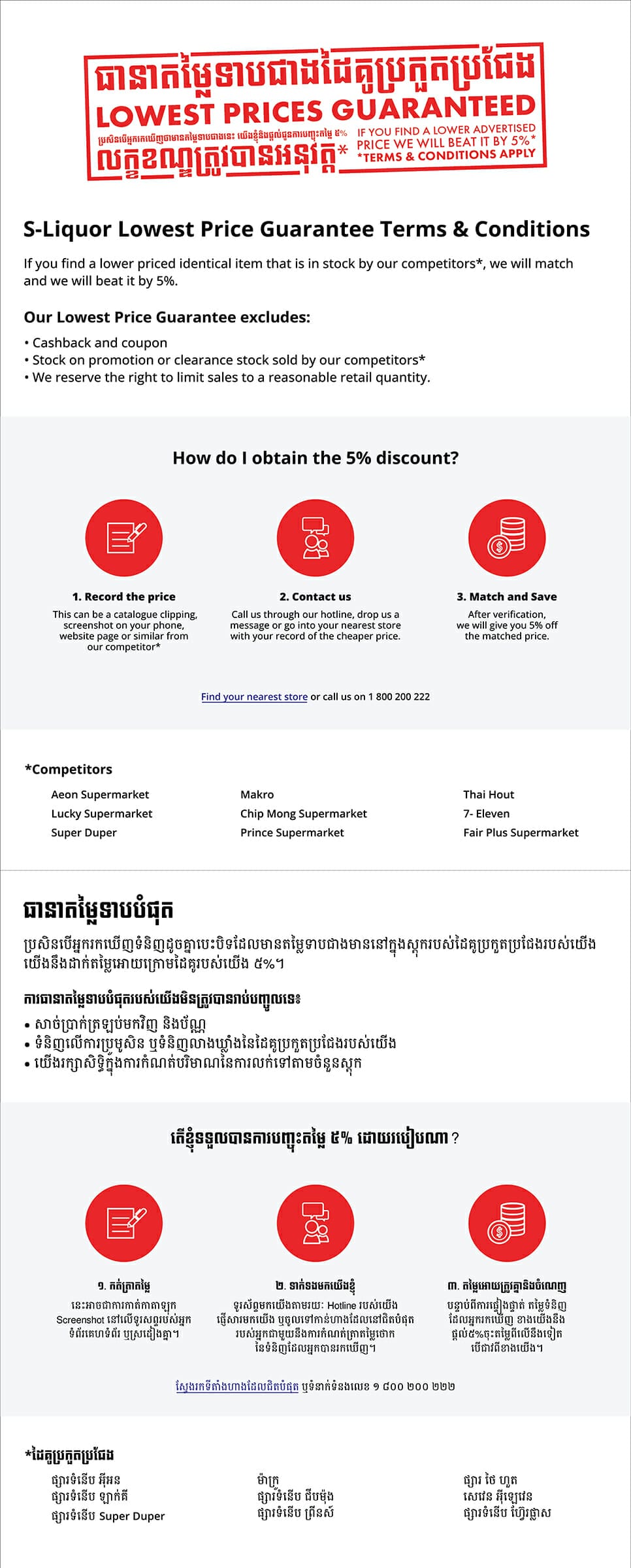 Lowest Price Guarantee S Liquor