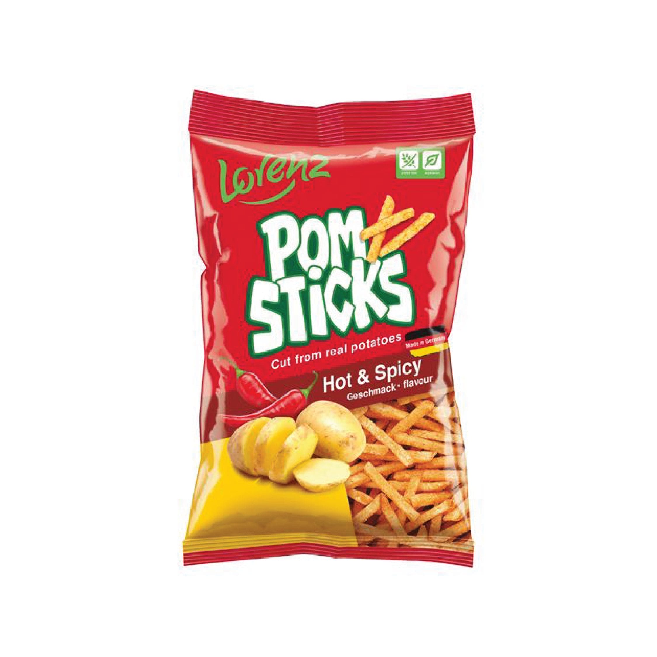 Lorenz Pom Sticks Hot & Spicy 70gm | S Liquor