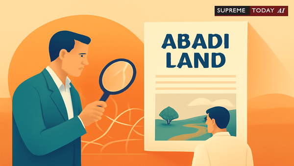 Does Admission of Abadi Land Invoke Section 143 of the UPZA&LR Act Without Formal Declaration?