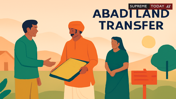 Legal Framework and Restrictions on Abadi Land Transfers in Rural Indian Residential Plots