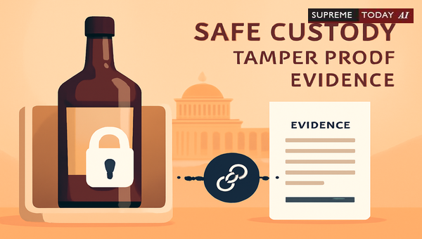 Abkari Act Evidence Standards: Kerala High Court Rulings on Chain of Custody and Tamper-Proofing