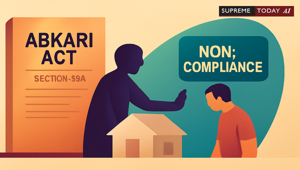 Does Abkari Act Section 53A Non-Compliance Warrant Criminal Conviction?