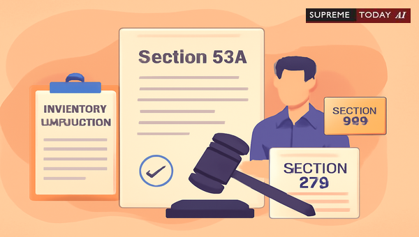 Inventory Certification by Tahsildar under Section 53A of the Abkari Act: Legal Validity