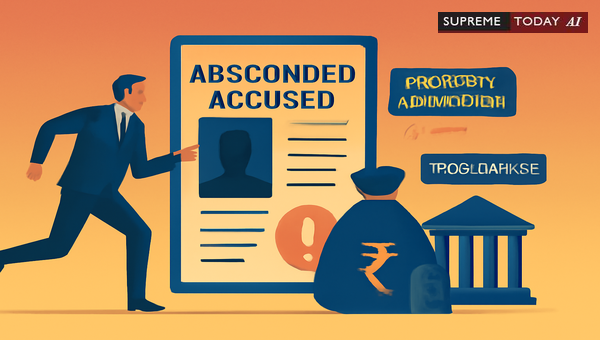 Defining Absconded Accused Status for Property Attachment Under Sections 82 and 83 of CrPC