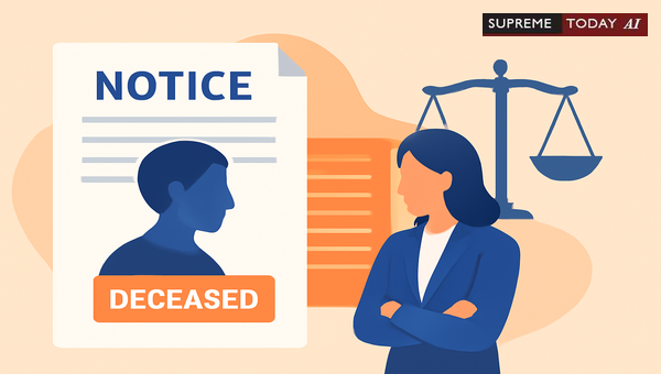 Is Accepting CPC Court Notices for Deceased Parties a Criminal Offense?