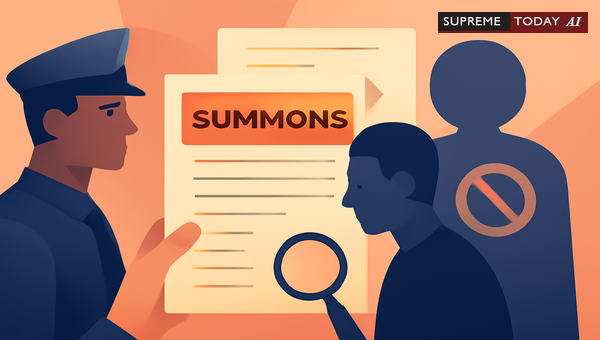 Can an Accused Be Arrested Post-Summons if an LOC Was Issued at the Crime Stage?